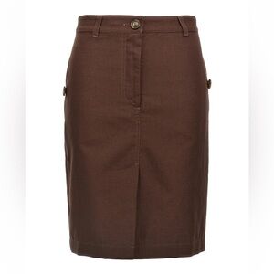 Weekend Max Mara Joan Skirt, 10, Cioccolato